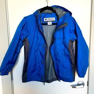 Columbia Youth Rain Jacket Cerulean Blue